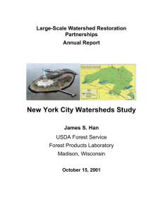 New York City Watersheds Study  Large-Scale Watershed Restoration Partnerships