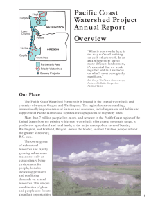 Pacific Coast Watershed Project Annual Report Overview