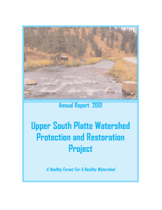 Upper South Platte Watershed Protection and Restoration Project Annual Report  2001