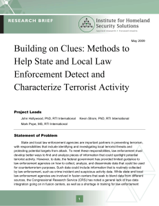 Building on Clues: Methods to Help State and Local Law