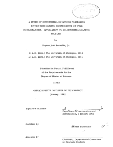 N / EITHER  TIME-VARYING  COEFFICIENTS  OR  WEAK NONLINEARITIES.