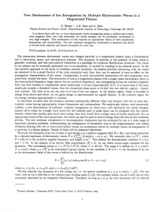 New  Mechanisms  of  Ion  Energization ... Magnetized  Plasma