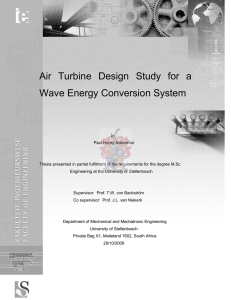 Air  Turbine  Design  Study  for ... Wave Energy Conversion System