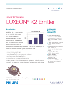LUXEON K2 Emitter ® power light source
