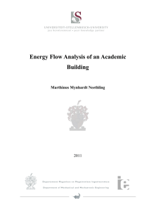 Energy Flow Analysis of an Academic Building Marthinus Mynhardt Neethling