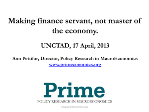 Making finance servant, not master of the economy. UNCTAD, 17 April, 2013