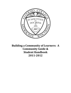 Building a Community of Learners:  A Community Guide &amp; Student Handbook