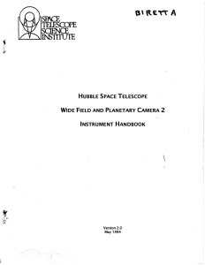 \ HUBBLE SPACE TELESCOPE WIDE FIELD AND PLANETARY CAMERA 2 INSTRUMENT  HANDBOOK
