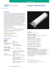 Fluoryte™ High Flow Filter Description