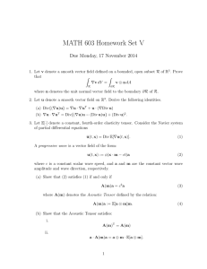 MATH 603 Homework Set V Due Monday, 17 November 2014