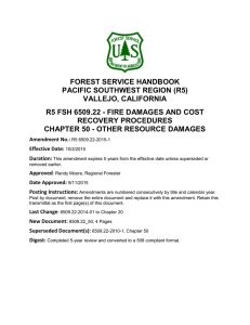 FOREST SERVICE HANDBOOK PACIFIC SOUTHWEST REGION (R5) VALLEJO, CALIFORNIA