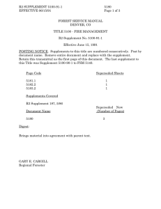 R2 SUPPLEMENT 5100-91-1 5180 EFFECTIVE 06/15/91 Page 1 of 3