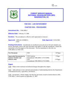 FOREST SERVICE MANUAL NATIONAL HEADQUARTERS (WO) WASHINGTON, DC