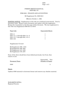 6580 Page 1 of 2 FOREST SERVICE MANUAL