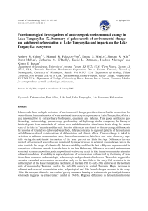 Paleolimnological investigations of anthropogenic environmental change in