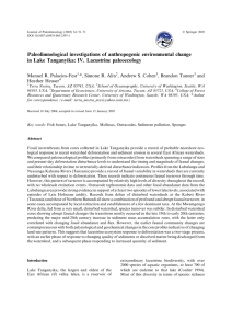 Paleolimnological investigations of anthropogenic environmental change