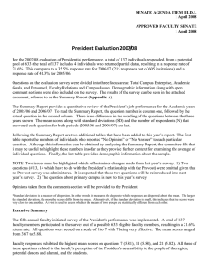 President Evaluation 2007/08