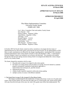 SENATE AGENDA ITEM III.B. 18 March 2008  APPROVED FACULTY SENATE