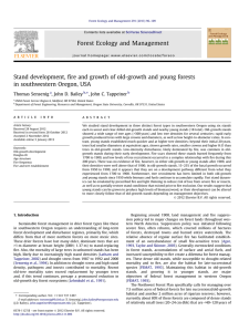 Stand development, ﬁre and growth of old-growth and young forests ,