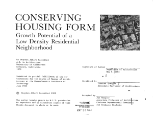 CONSERVING HOUSING Growth  Potential  of  a