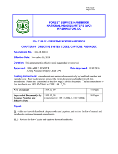 FOREST SERVICE HANDBOOK NATIONAL HEADQUARTERS (WO) WASHINGTON, DC