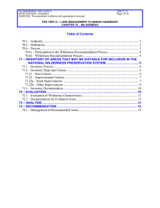 WO AMENDMENT 1909.12-2015-1 1909.12_70 EFFECTIVE DATE:  01/30/2015