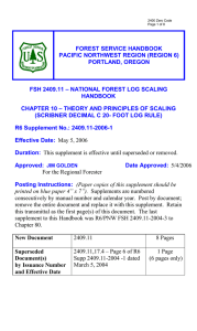 FOREST SERVICE HANDBOOK PACIFIC NORTHWEST REGION (REGION 6) PORTLAND, OREGON