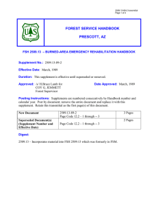 FOREST SERVICE HANDBOOK  PRESCOTT, AZ