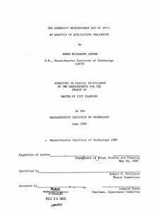 ACT S.B.,  Massachusetts  Institute of  Technology