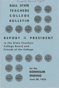 BALL  STATE TEAC HE RS COLLEGE BULLETIN