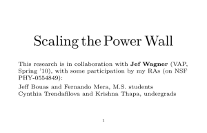 Scaling the Power Wall
