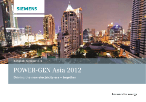 POWER-GEN Asia 2012 Driving the new electricity era – together