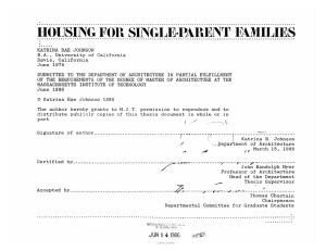 HOiUSING  F11 FAMILIES SINGLE PARENT