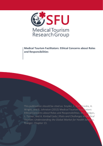 Medical Tourism Facilitators: Ethical Concerns about Roles and Responsibilities