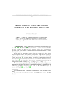 GENERIC PROPERTIES OF ITERATED FUNCTION SYSTEMS WITH PLACE DEPENDENT PROBABILITIES
