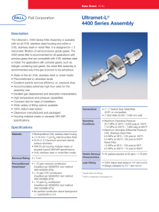 Ultramet-L 4400 Series Assembly Description ®