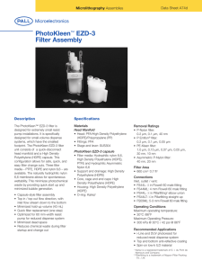 PhotoKleen EZD-3 Filter Assembly ™