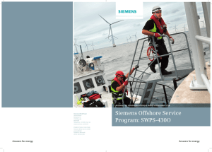 Siemens Offshore Service Program: SWPS-430O Answers to minimize offshore wind investment risk