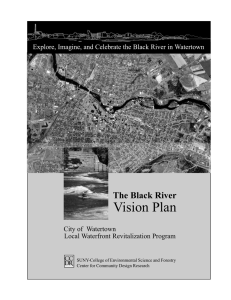 Vision Plan The Black River City of  Watertown Local Waterfront Revitalization Program