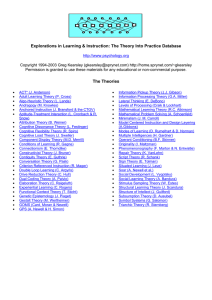 Explorations in Learning &amp; Instruction: The Theory Into Practice Database