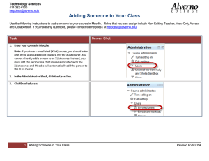 Adding Someone to Your Class Technology Services