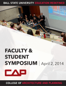 FACULTY &amp; STUDENT SYMPOSIUM April 2, 2014