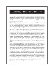 W Careers Students History