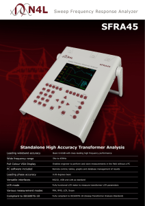 N4 SFRA45 Sweep Frequency Response Analyzer Standalone High Accuracy Transformer Analysis