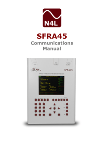 SFRA45 Communications Manual