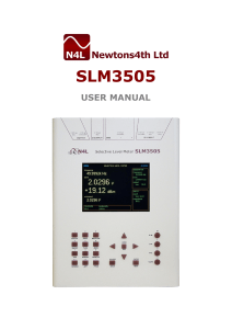 SLM3505 USER MANUAL