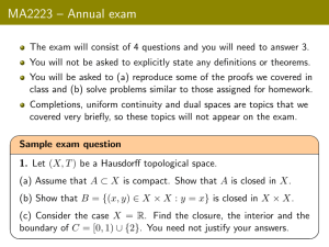 MA2223 – Annual exam