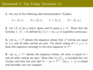 Homework 9. Due Friday, December 11.