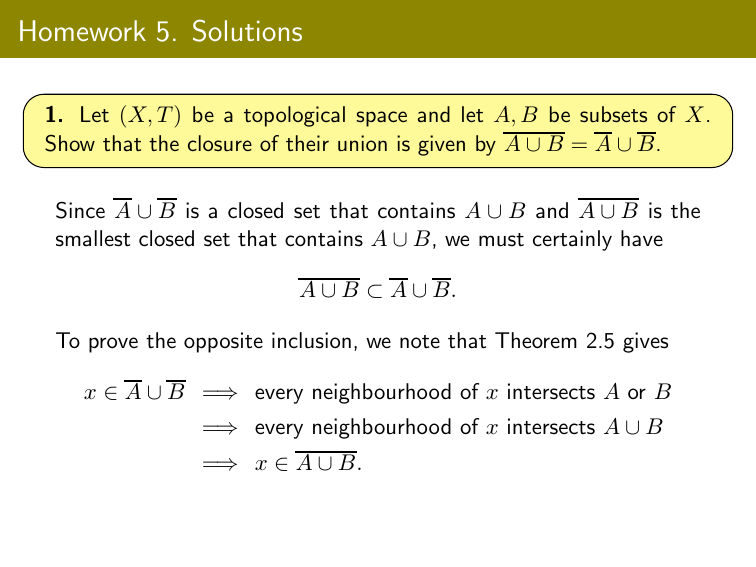 topology homework solutions