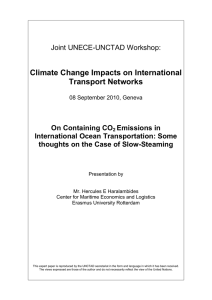 Climate Change Impacts on International Transport Networks